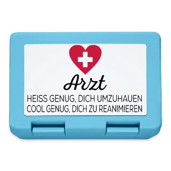 Arzt - Brotdose - Saphirblau - Vorne