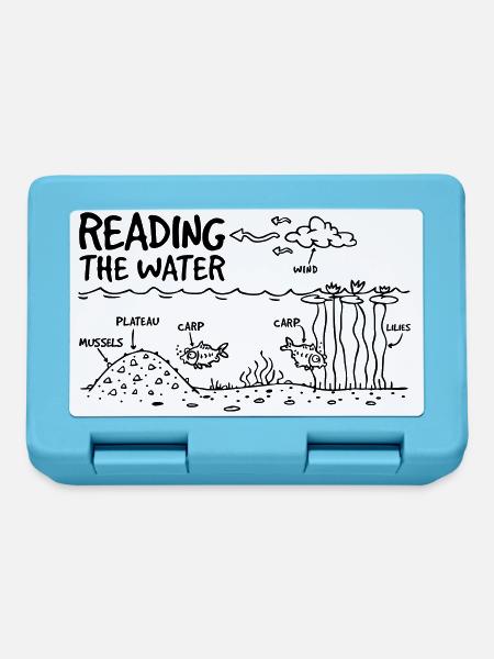 READING THE WATER - Brotdose - Saphirblau