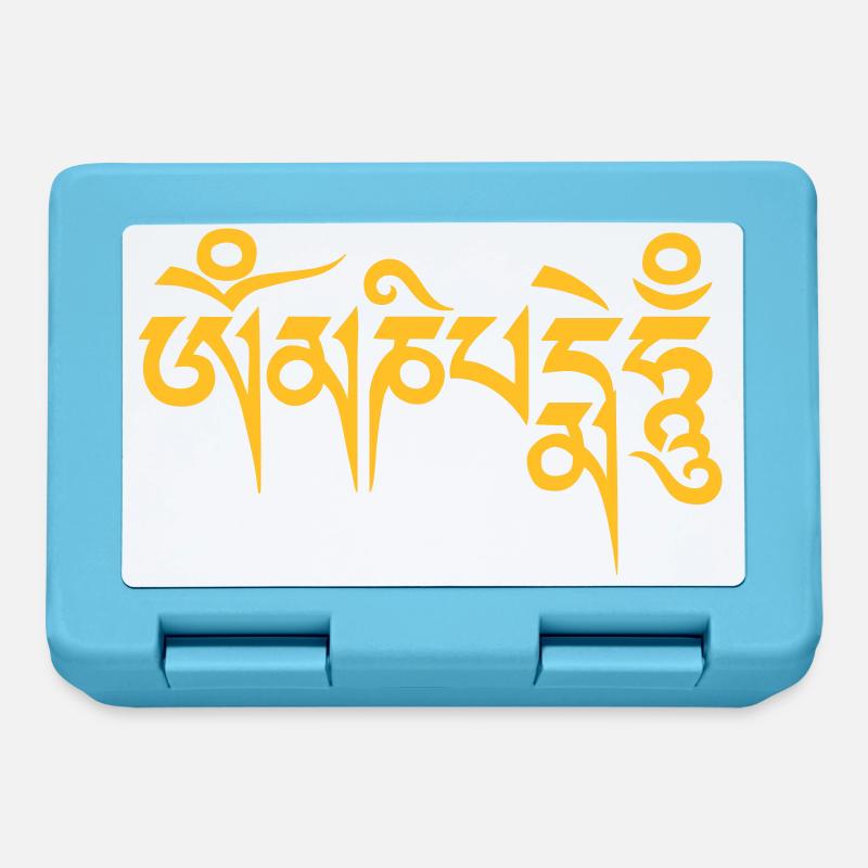 Om mani padme hum - Boîte à goûter - bleu saphir