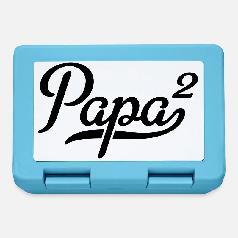 Papa - Brotdose - Saphirblau