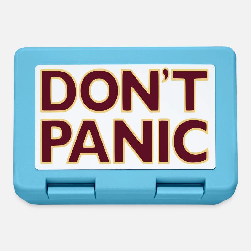 don't panic - Lunchbox - sapphire blue