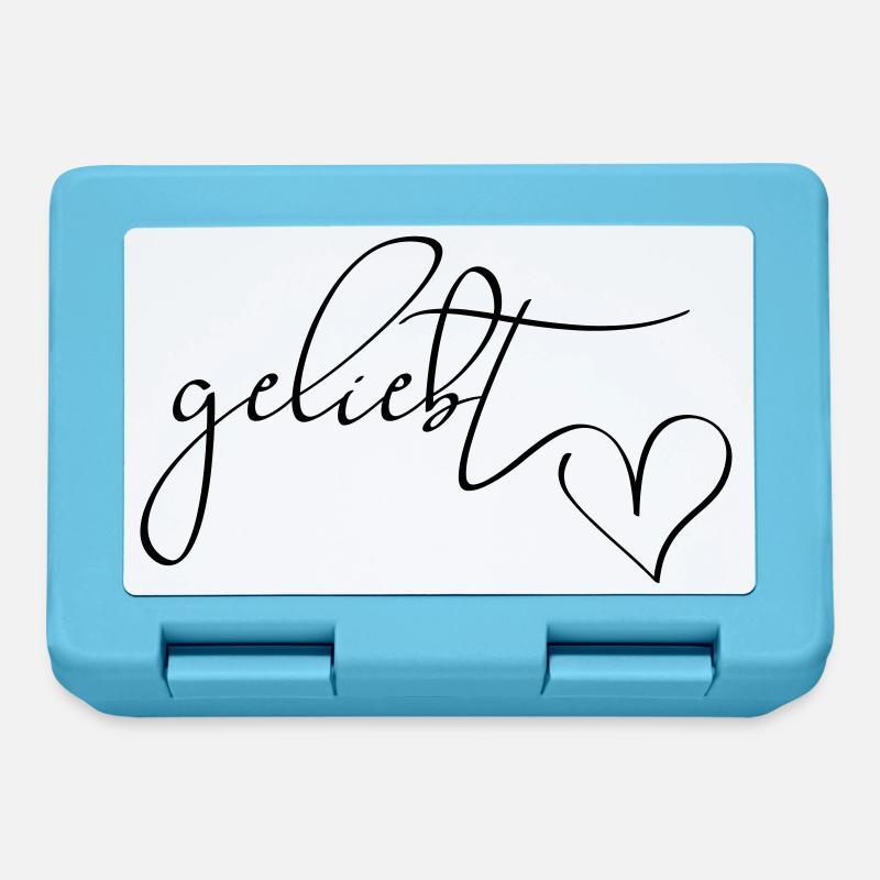 Loved! customizable - Lunchbox - sapphire blue