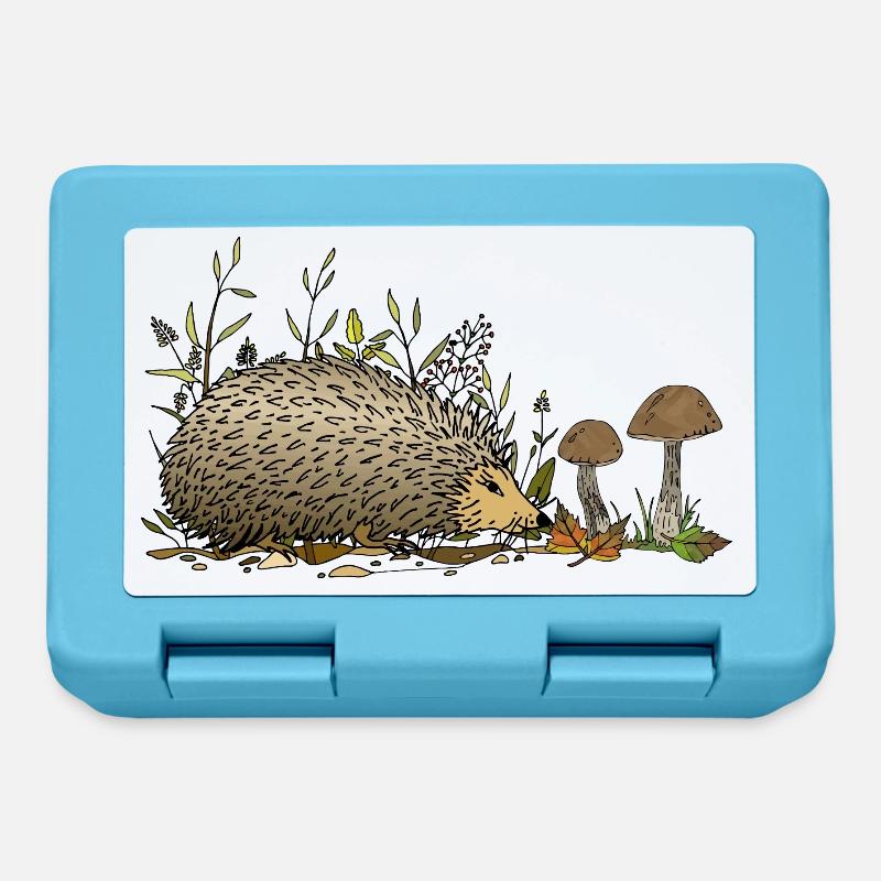 Igel - Brotdose - Saphirblau