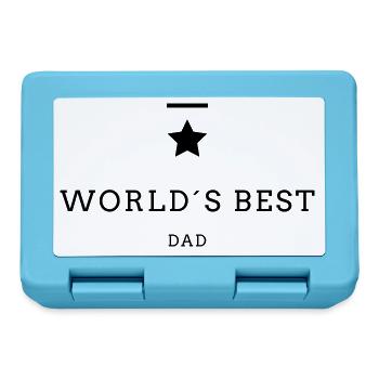 WORLD´S BEST DAD - Brotdose - Saphirblau - Vorne