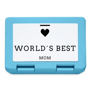 WORLD´S BEST MOM - Brotdose - Saphirblau - Vorne