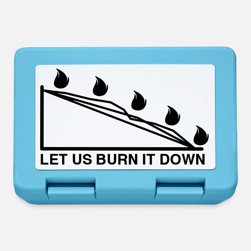 BURN DOWN CHART - Brotdose - Saphirblau