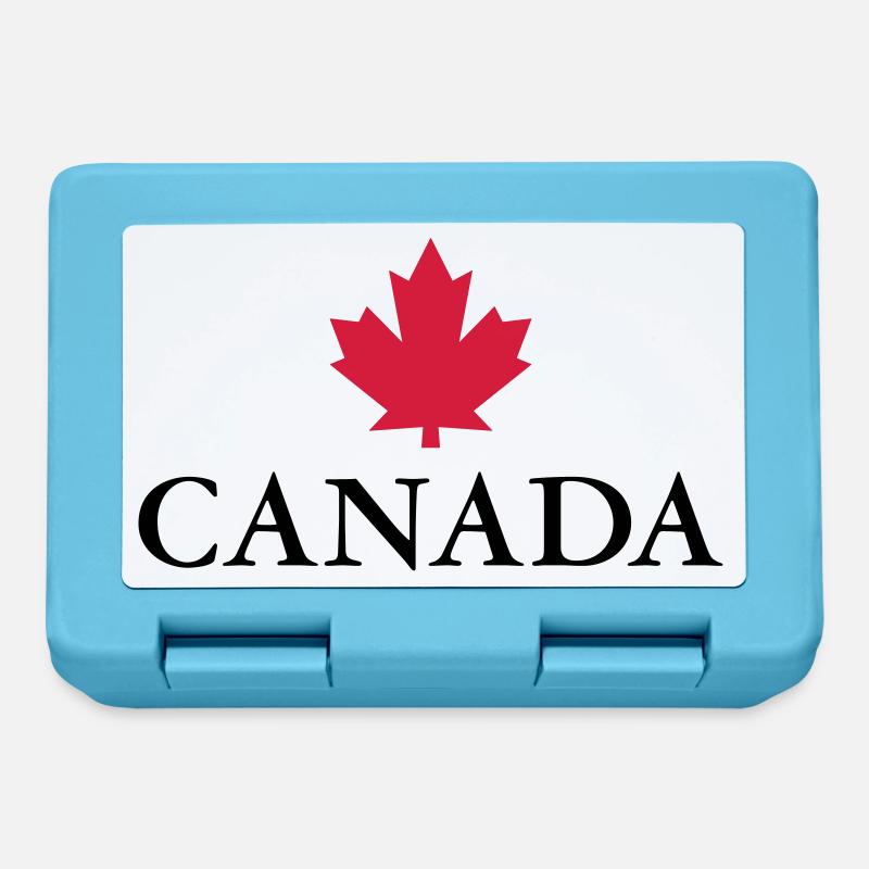 Canada Ottawa Ahornblatt Maple Leaf Kanada Amerika - Brotdose - Saphirblau
