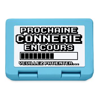 prochaine connerie en cours - Boîte à goûter - bleu saphir - Devant