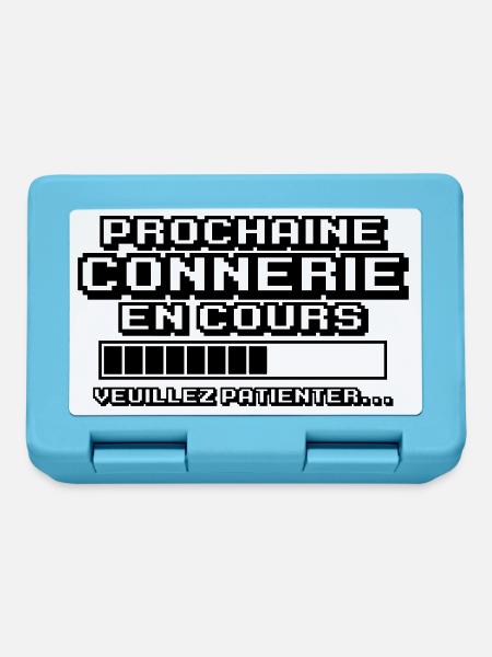 prochaine connerie en cours - Boîte à goûter - bleu saphir