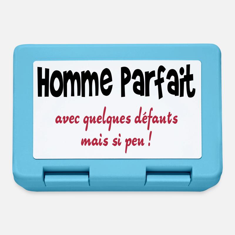 Homme parfait - Boîte à goûter - bleu saphir
