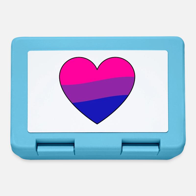 Fierté bisexuelle - Boîte à goûter - bleu saphir