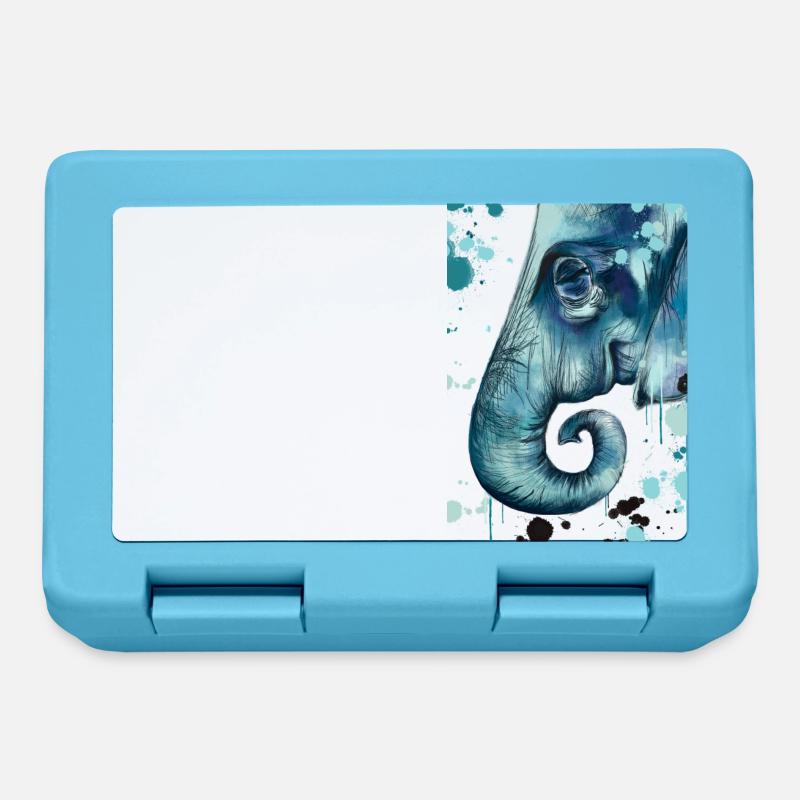 Coupe éléphant bleu - Boîte à goûter - bleu saphir