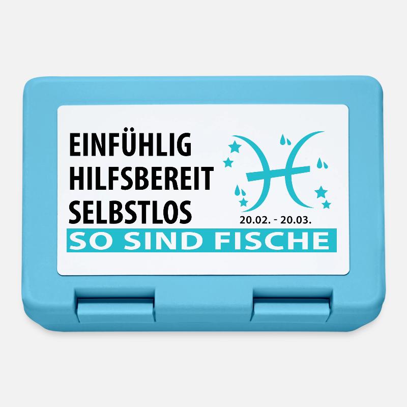 Sternzeichen Fische - Eigenschaften - Brotdose - Saphirblau