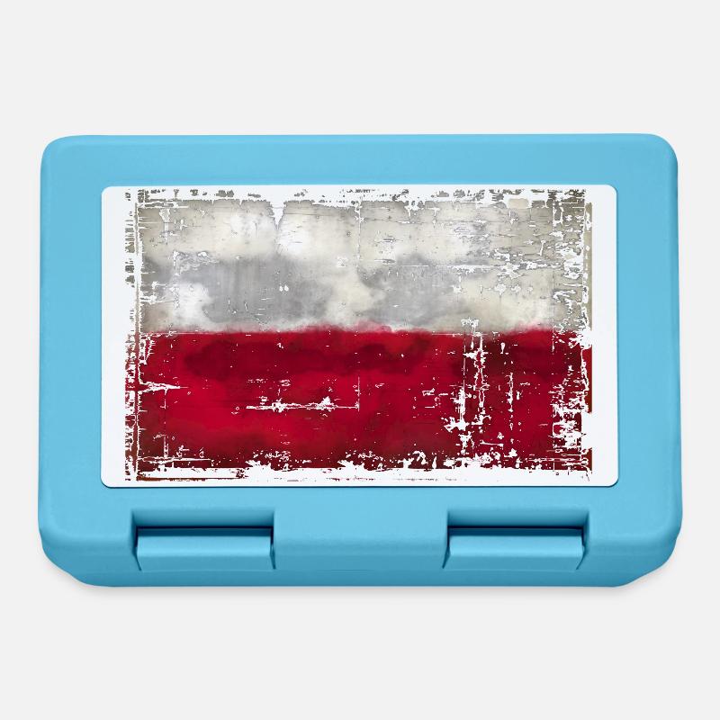 Pologne - Pologne - Boîte à goûter - bleu saphir