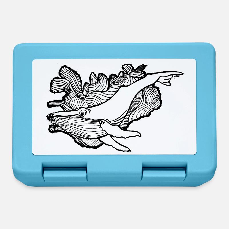 Baleine d'Islande - Boîte à goûter - bleu saphir