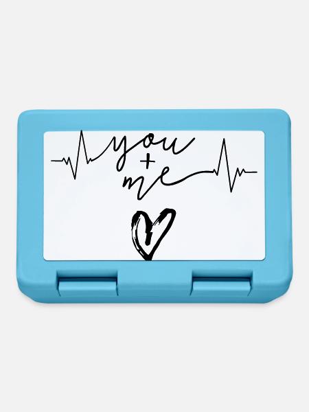 you + me - Lunchbox - sapphire blue