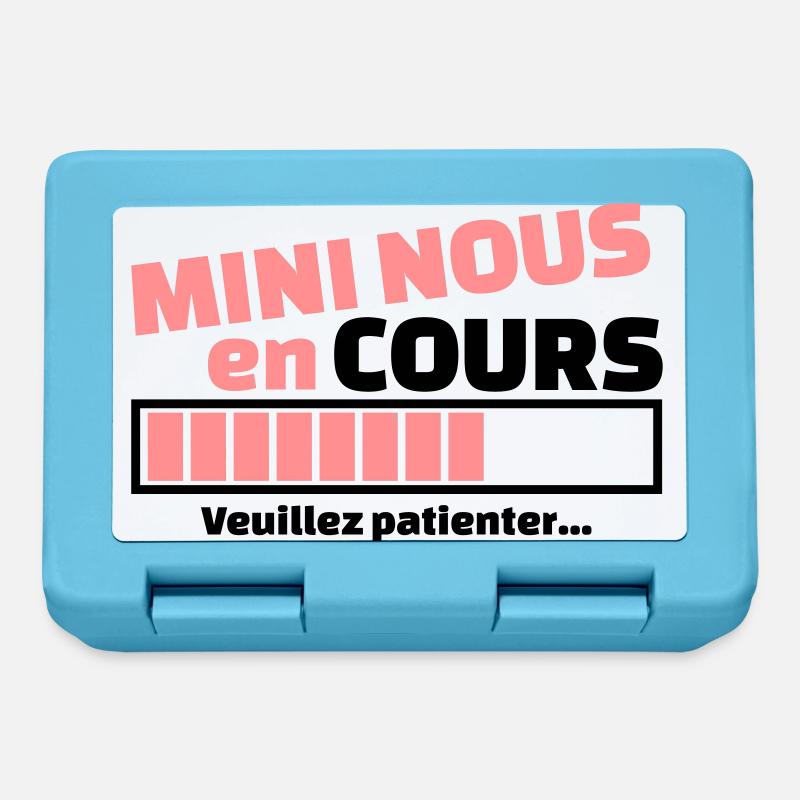 mini nous en cours - Boîte à goûter - bleu saphir