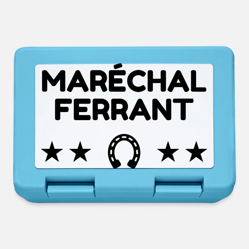 Maréchal-Ferrant / Maréchal ferrant / Métier / Job - Boîte à goûter - bleu saphir