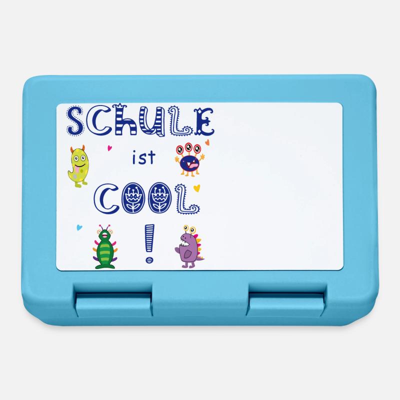 Schule ist Cool Einschulung - Brotdose - Saphirblau