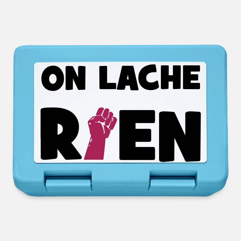On lâche rien ! - Boîte à goûter - bleu saphir