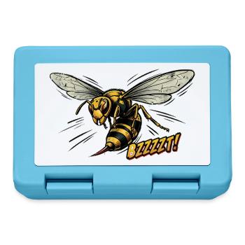 Retro Style Wasp - Lunchbox - sapphire blue - Front