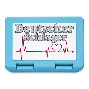 Schlager Party , Schlager Musik , Herzschlag - Brotdose - Saphirblau - Vorne
