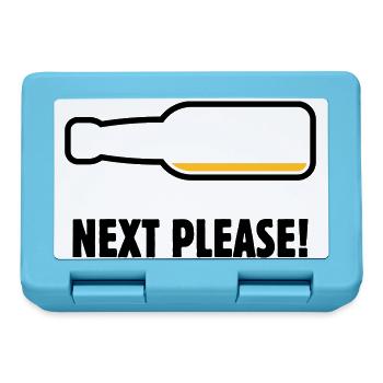 Next Please! (Bier / Bierchen / POS 2C) - Brotdose - Saphirblau - Vorne