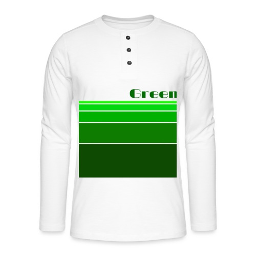 Green - Henley Langarmshirt