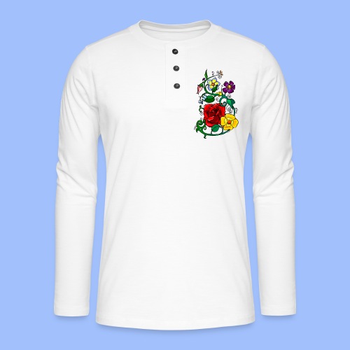 Flowers - T-shirt manches longues Henley
