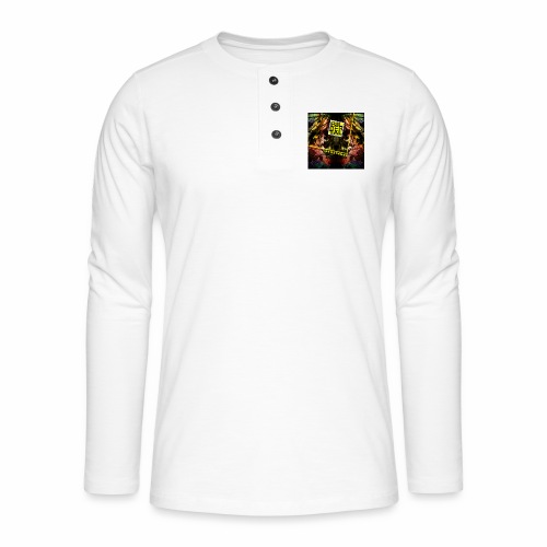 KMM012 - Henley T-shirt med lange ærmer