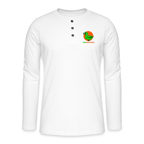 Greenduck Podcast Logo - Henley T-shirt med lange ærmer