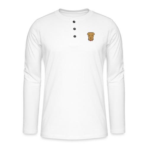 Shari the Airedale Terrier - Henley long-sleeved shirt
