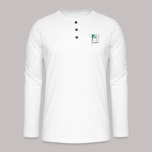 Manjaro Logo Draft - Henley long-sleeved shirt