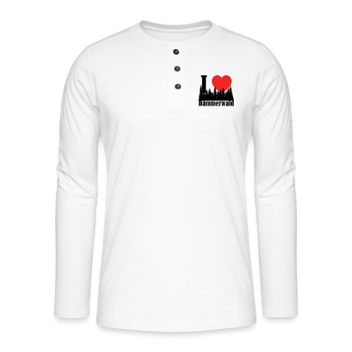 I LOVE DÄMMERWALD - Henley T-shirt med lange ærmer