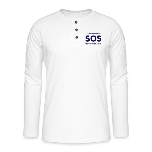 SOS - Henley shirt met lange mouwen