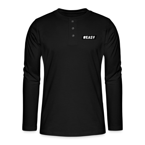 #EASY Classic Logo T-Shirt - Maglia a manica lunga Henley