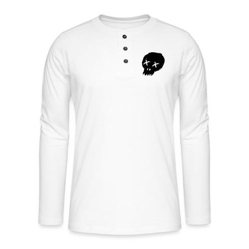 blackskulllogo png - Henley long-sleeved shirt