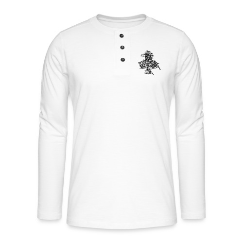 Ace Of Clubs - Henley T-shirt med lange ærmer