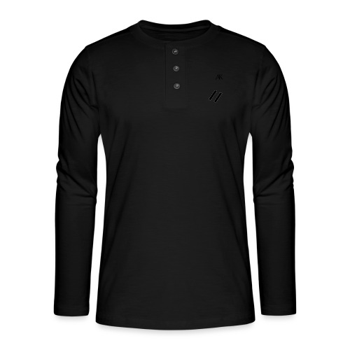 design tee - Henley shirt met lange mouwen