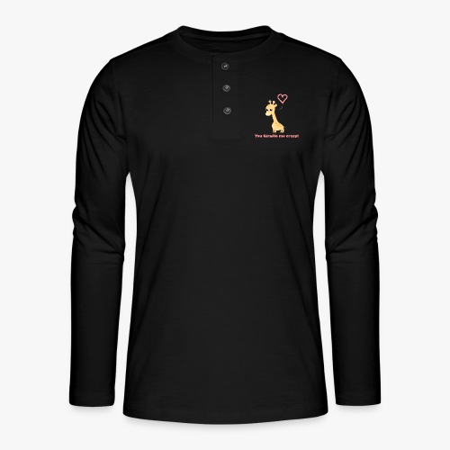 Giraffe Me Crazy - Henley T-shirt med lange ærmer