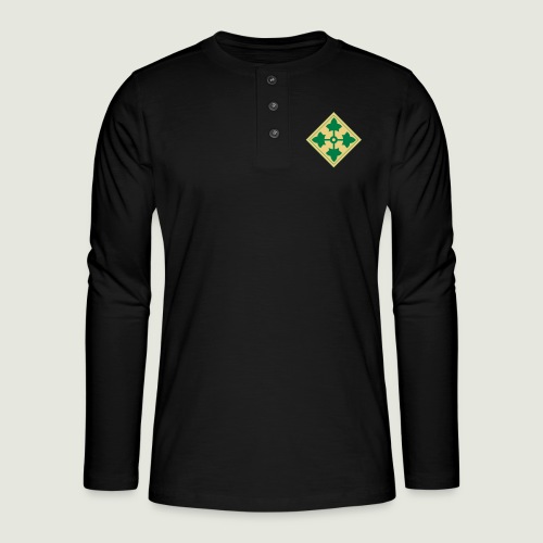 4th_Infantry_division - T-shirt manches longues Henley