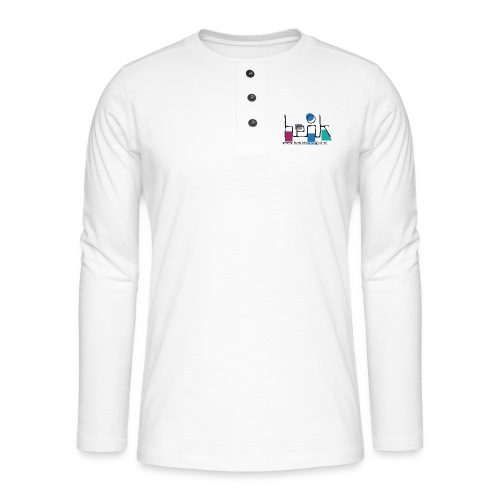 henkisnietgek-logo - Henley shirt met lange mouwen