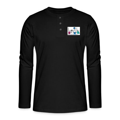 henkisnietgek-logo - Henley shirt met lange mouwen