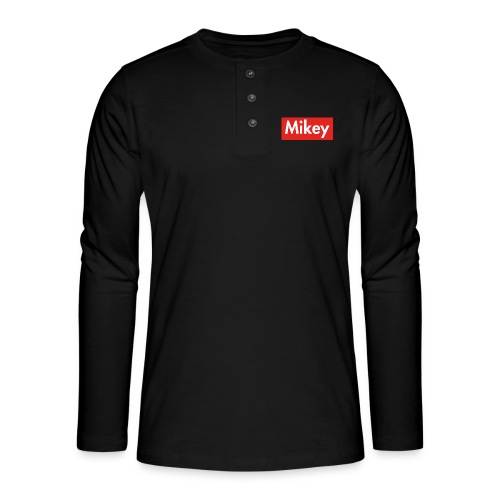 Mikey Box Logo - Henley long-sleeved shirt