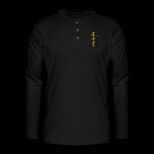 Iaido_01 - Henley T-shirt med lange ærmer
