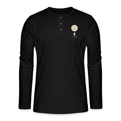 Logo DreamCATchers - Henley shirt met lange mouwen