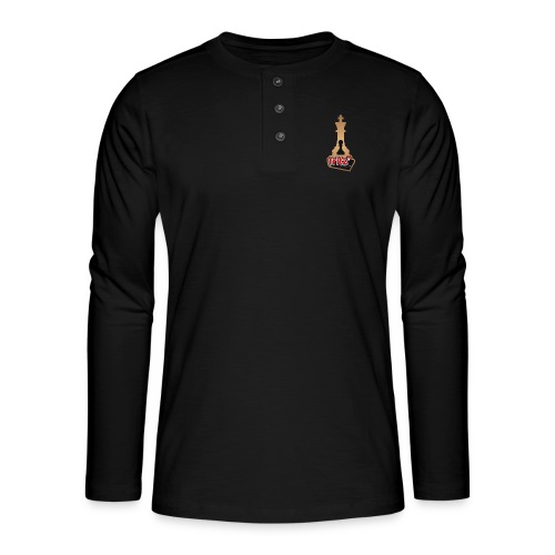 Fritz 19 Chess King and Pawn - Henley long-sleeved shirt