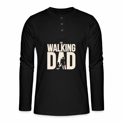 The walking Dad - Design für die besten Väter - Henley Langarmshirt