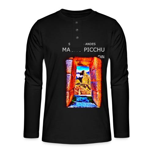 SOJA de los ANDES - Machu Picchu I - Camiseta panadera de manga larga Henley