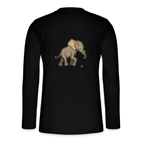 African Elephant (edizione nera) - Maglia a manica lunga Henley